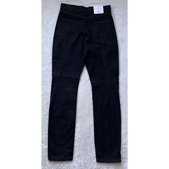 NWT Zara ZW The Panelled Slim High Rise Jeans in Black, Size 4 - Picture 14 of 16